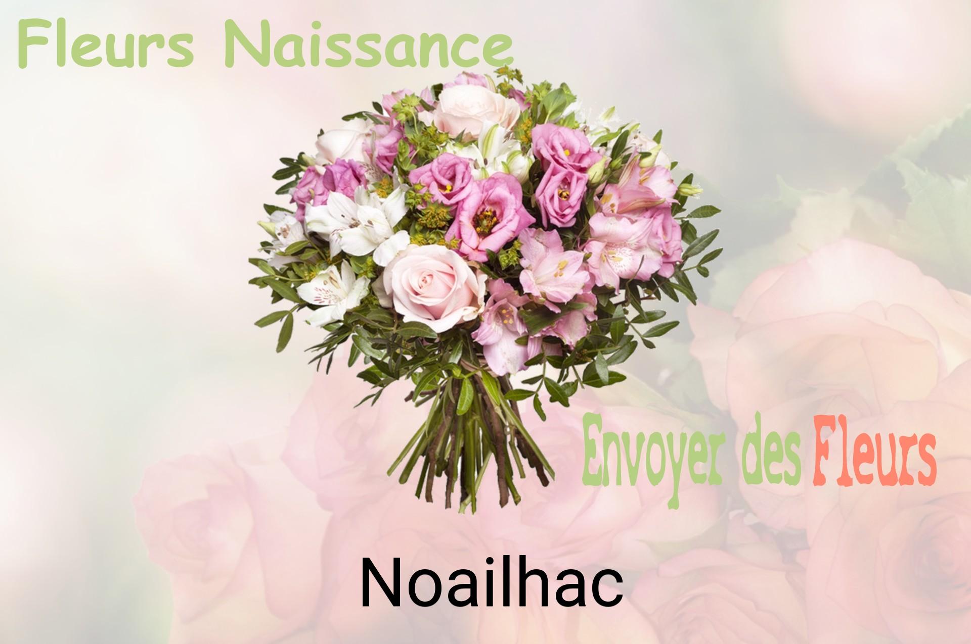 Bouquet de fleurs de naissance livré à Noailhac